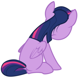 Size: 7000x7000 | Tagged: safe, artist:tardifice, twilight sparkle, alicorn, pony, 28 pranks later, g4, absurd resolution, butt, female, folded wings, mare, missing cutie mark, photoshop, plot, rear view, simple background, sitting, solo, transparent background, twibutt, twilight sparkle (alicorn), vector