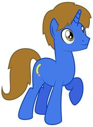 Size: 704x960 | Tagged: safe, oc, oc only, oc:scribble, pony, unicorn, cutie mark, male, pencil, stallion