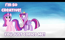 Size: 2880x1800 | Tagged: safe, artist:tyandagaart, princess cadance, twilight sparkle, oc, alicorn, pony, g4, base used, not cadance, not twilight sparkle, plagiarism, youtube, youtube link