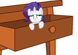 Size: 589x413 | Tagged: safe, artist:creepycurse, part of a set, rarity, pony, g4, drawer, drowsy drawer ponies, female, solo