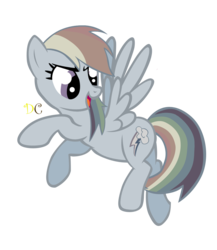 Size: 1000x1153 | Tagged: safe, artist:dragonchaser123, rainbow dash, g4, discorded, female, simple background, solo, transparent background, vector