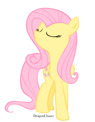 Size: 800x1020 | Tagged: safe, artist:dragonchaser123, fluttershy, g4, eyes closed, female, simple background, solo, transparent background, vector
