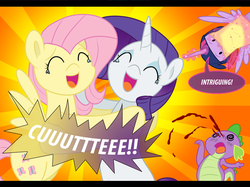 Size: 600x449 | Tagged: safe, artist:ladyanidraws, fluttershy, rarity, spike, twilight sparkle, alicorn, pony, g4, blood, cute, nosebleed, raribetes, shyabetes, twilight sparkle (alicorn)