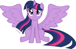 Size: 8553x5570 | Tagged: safe, artist:livehotsun, twilight sparkle, alicorn, pony, g4, absurd resolution, cute, female, mare, simple background, solo, spread wings, transparent background, twilight sparkle (alicorn), vector