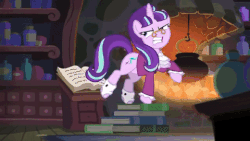 Size: 480x270 | Tagged: safe, edit, edited screencap, screencap, snowfall frost, starlight glimmer, a hearth's warming tail, g4, season 6, animated, extreme speed animation, female, loop, solo