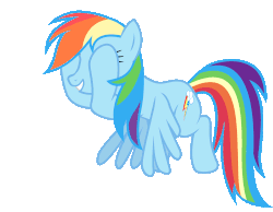 Size: 1000x775 | Tagged: safe, artist:livehotsun, derpy hooves, rainbow dash, pegasus, pony, g4, animated, cute, derp, female, flapping, flying, grin, mare, peekaboo, simple background, smiling, solo, spread wings, squee, transparent background