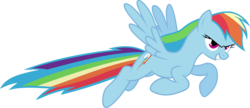Size: 6961x3000 | Tagged: safe, artist:livehotsun, rainbow dash, g4, female, running, simple background, solo, transparent background, vector