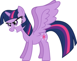 Size: 5430x4325 | Tagged: safe, artist:livehotsun, twilight sparkle, alicorn, pony, g4, absurd resolution, cute, evil smile, female, grin, mare, pure unfiltered evil, simple background, smiling, solo, spread wings, squee, transparent background, twiabetes, twilight sparkle (alicorn), vector, wings