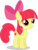 Size: 453x594 | Tagged: safe, artist:simplyfeatherbrain, apple bloom, g4, alternate hairstyle, cutie mark, female, simple background, solo, the cmc's cutie marks, transparent background, vector