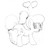 Size: 3719x3571 | Tagged: safe, artist:sny-por, oc, oc only, oc:lola balloon, balloon, balloon fetish, balloon riding, butt, featureless crotch, fetish, heart, heart balloon, high res, monochrome, party balloon, plot, ponytail, solo, that pony sure does love balloons