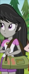 Size: 282x720 | Tagged: safe, screencap, octavia melody, equestria girls, g4, my little pony equestria girls: legend of everfree, background human, camp everfree logo, camp everfree outfits, cute, female, solo