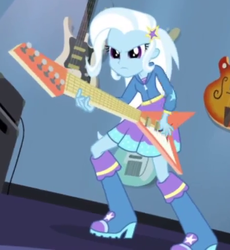 Size: 450x489 | Tagged: safe, trixie, equestria girls, g4, guitar centered, my little pony equestria girls: rainbow rocks, cropped