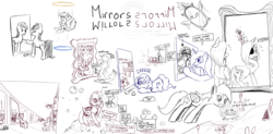 Size: 2200x1080 | Tagged: safe, artist:ailynd, artist:brainflowcrash, artist:living_dead, artist:strangersaurus, drawpile disasters