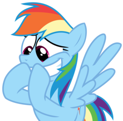 Size: 3272x3228 | Tagged: safe, artist:sketchmcreations, rainbow dash, 28 pranks later, g4, faic, female, grin, high res, rainbow dash is best facemaker, simple background, smiling, snickering, solo, transparent background, vector