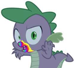 Size: 3075x2825 | Tagged: safe, artist:sketchmcreations, spike, 28 pranks later, g4, cookie zombie, high res, rainbow muzzle, simple background, transparent background, vector