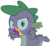 Size: 3075x2825 | Tagged: safe, artist:sketchmcreations, spike, 28 pranks later, g4, my little pony: friendship is magic, cookie zombie, high res, rainbow muzzle, simple background, transparent background, vector