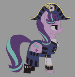 Size: 486x501 | Tagged: safe, starlight glimmer, g4, admiral, bicorne, clothes, hat, outfit, uniform