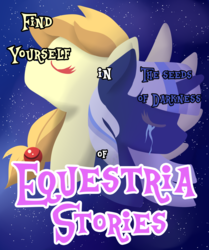 Size: 1672x2000 | Tagged: safe, artist:saturnstar14, oc, oc only, oc:alice goldenfeather, oc:silverlay, pegasus, pony, unicorn, comic:find yourself, comic:seeds of darkness, crying, eyes closed