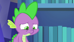 Size: 1920x1080 | Tagged: safe, screencap, spike, 28 pranks later, g4, my little pony: friendship is magic, sad