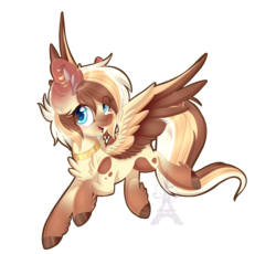 Size: 1600x1474 | Tagged: safe, artist:pvrii, oc, oc only, oc:heavenly hazelnut, pegasus, pony, cute, open mouth, simple background, solo, transparent background