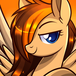 Size: 500x500 | Tagged: safe, artist:xwhitedreamsx, oc, oc only, oc:aerion featherquill, pegasus, pony, solo