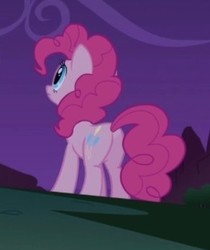 Size: 262x312 | Tagged: safe, screencap, pinkie pie, earth pony, pony, friendship is magic, g4, butt, cropped, female, mare, plot, solo