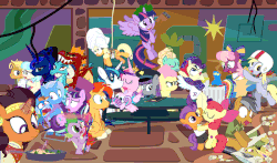 Size: 650x381 | Tagged: safe, artist:dm29, apple bloom, applejack, boulder (g4), cheerilee, coco pommel, daring do, derpy hooves, fluttershy, garble, gourmand ramsay, maud pie, pinkie pie, princess cadance, princess ember, princess flurry heart, princess luna, quibble pants, rainbow dash, rarity, saffron masala, shining armor, snowfall frost, spike, spirit of hearth's warming yet to come, starlight glimmer, sunburst, tender taps, trixie, twilight sparkle, zephyr breeze, alicorn, dragon, earth pony, pegasus, pony, unicorn, zombie, 28 pranks later, a hearth's warming tail, applejack's "day" off, flutter brutter, g4, gauntlet of fire, newbie dash, no second prances, on your marks, spice up your life, stranger than fan fiction, the cart before the ponies, the crystalling, the gift of the maud pie, the saddle row review, angel rarity, animated, backwards cutie mark, bathrobe, beach chair, bloodstone scepter, body pillow, broom, chair, cheerileeder, cheerleader, clothes, cold, cookie zombie, couch, cracked armor, creepypasta, crossing the memes, cutie mark, dancing, devil rarity, dragon lord spike, female, filly, first half of season 6, garble's hugs, gordon ramsay, handkerchief, hat, hearth's warming, hiatus, jewelry, male, mane six, mare, meme, menu, now you're thinking with portals, portal, present, rainbow muzzle, rainbow trash, safety goggles, scroll, ship:emble, shipping, sick, speed racer, stallion, straight, sweeping, sweepsweepsweep, tenderbloom, the cmc's cutie marks, the meme continues, the story so far of season 6, this isn't even my final form, tiara, tissue, toolbelt, top hat, towel, trash can, twilight sparkle (alicorn), twilight sweeple, wall of tags, wonderbolts uniform, zalgo, zalgo edit