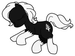 Size: 1626x1218 | Tagged: safe, artist:flyingbrickanimation, oc, oc only, oc:snowy plains, earth pony, pony, cute, cutie mark, eyes closed, sleeping, solo