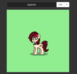 Size: 492x473 | Tagged: safe, artist:grandoldman, oc, oc only, oc:appleale, pony, pony town, 8-bit, solo