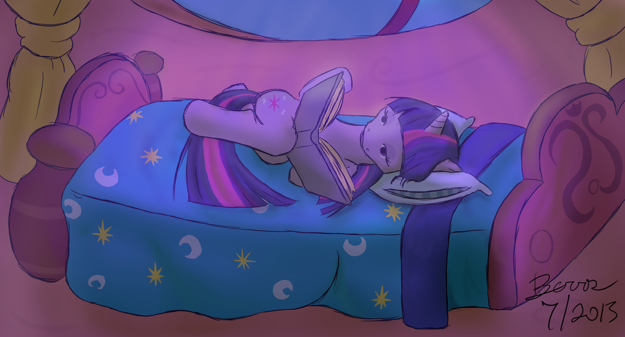 Safe Artist Geoberos Twilight Sparkle Book Female Night