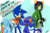 Size: 1024x683 | Tagged: safe, artist:zemkaah95, rainbow dash, oc, oc:soidnow, hedgehog, pegasus, pony, anthro, g4, crossover, female, homestuck, male, mare, nepeta leijon, sonic boom, sonic the hedgehog, sonic the hedgehog (series), spanish, troll (homestuck), watermark