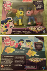 Size: 1215x1846 | Tagged: safe, admiral fairy flight, fluttershy, general flash, pinkie pie, g4, testing testing 1-2-3, ancient wonderbolts uniform, brushable, clothes, cosplay, costume, female, irl, photo, target, target exclusive, toy, uniform, wonderbolts