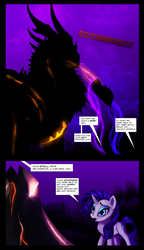 Size: 1036x1800 | Tagged: safe, artist:ghostwalker2061, rarity, dragon, comic:rarity must style, comic, deathwing