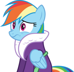 Size: 4226x4099 | Tagged: safe, artist:itv-canterlot, rainbow dash, pegasus, pony, applejack's "day" off, g4, .ai available, .svg available, absurd resolution, bathrobe, clothes, female, mare, robe, show accurate, simple background, solo, transparent background, vector, worried