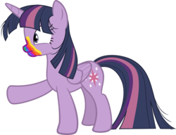 Size: 3900x3000 | Tagged: safe, artist:sollace, twilight sparkle, alicorn, pony, zombie, 28 pranks later, g4, .svg available, cookie zombie, female, folded wings, high res, mare, rainbow muzzle, raised leg, show accurate, simple background, solo, transparent background, twilight sparkle (alicorn), vector