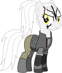 Size: 1809x2153 | Tagged: safe, artist:sonofaskywalker, pony, jaylah, ponified, solo, star trek, star trek beyond