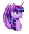 Size: 571x668 | Tagged: safe, artist:zakremciajkamala, twilight sparkle, alicorn, pony, g4, chest fluff, female, simple background, solo, spread wings, transparent background, twilight sparkle (alicorn)