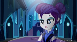 Size: 1152x640 | Tagged: dead source, safe, artist:marshmallowbab, rarity, equestria girls, g4, the cutie re-mark, alternate timeline, female, night maid rarity, nightmare takeover timeline, solo