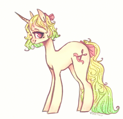 Size: 1013x983 | Tagged: safe, artist:vetallie, oc, oc only, oc:sweetie sew, pony, unicorn, solo