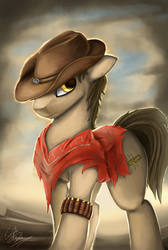 Size: 1550x2300 | Tagged: safe, artist:crypticdash, oc, oc only, oc:hollowpoint, fallout equestria, solo