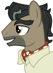 Size: 2622x3600 | Tagged: safe, artist:sketchmcreations, doctor caballeron, earth pony, pony, g4, stranger than fan fiction, high res, male, simple background, smiling, solo, stallion, transparent background, vector