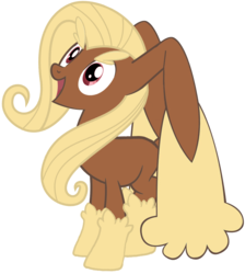 Size: 1324x1476 | Tagged: safe, artist:perma-banned, lopunny, pony, rabbit, g4, pokémon, ponified, ponymon, simple background, solo, transparent background, vector