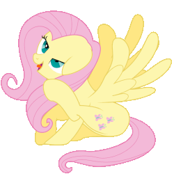 Size: 816x815 | Tagged: safe, artist:iknowpony, fluttershy, pegasus, pony, animated, behaving like a dog, cutie mark, ear scratch, female, floppy ears, gif, hooves, lidded eyes, majestic as fuck, mare, open mouth, open smile, perfect loop, scratching, simple background, sitting, smiling, solo, spread wings, tongue out, transparent background, vector, wingboner, wings