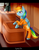 Size: 1024x1317 | Tagged: safe, artist:sparklyon3, rainbow dash, pegasus, pony, rcf community, g4, b-f16, bound wings, chains, clothes, court, courtroom, crying, cuffs, female, gavel, judge, jumpsuit, mare, prison jumpsuit, prison outfit, prisoner rd, sad, shackles, solo focus, trial