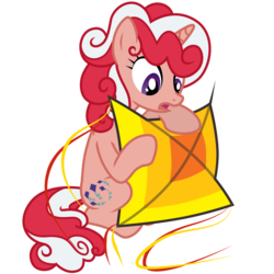 Size: 3000x3000 | Tagged: safe, artist:sunley, skyflier, pony, unicorn, g1, g4, female, g1 to g4, generation leap, kite, mare, simple background, solo, transparent background