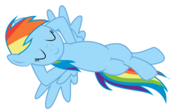 Size: 9622x6244 | Tagged: safe, artist:serenawyr, rainbow dash, pegasus, pony, g4, .svg available, absurd resolution, female, on back, resting, simple background, solo, transparent background, vector