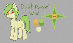 Size: 1024x605 | Tagged: safe, artist:dusthiel, oc, oc only, oc:dust wind, reference sheet, solo