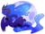 Size: 1708x1314 | Tagged: safe, artist:elemental-fa, princess luna, g4, eyes closed, female, flying, moon, solo