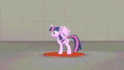 Size: 660x371 | Tagged: safe, artist:gen-ma, discord, king sombra, nightmare moon, queen chrysalis, twilight sparkle, alicorn, pony, g4, 3d, animated, fight, kicking, overpowered, roundhouse kick, source filmmaker, stage.bsp, twilight sparkle (alicorn)