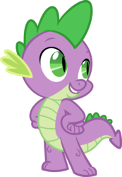 Size: 2466x3573 | Tagged: safe, artist:porygon2z, spike, dragon, equestria games (episode), g4, high res, inkscape, male, simple background, solo, transparent background, vector